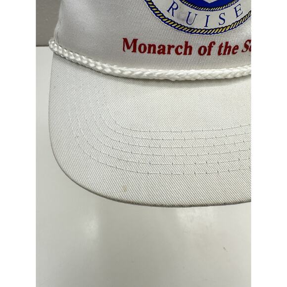 Triangle Headwear Snapback Hat Royal Caribbean Cruises Monarch of the Seas White - Picture 3 of 8
